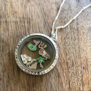 Origami Owl golf charm necklace